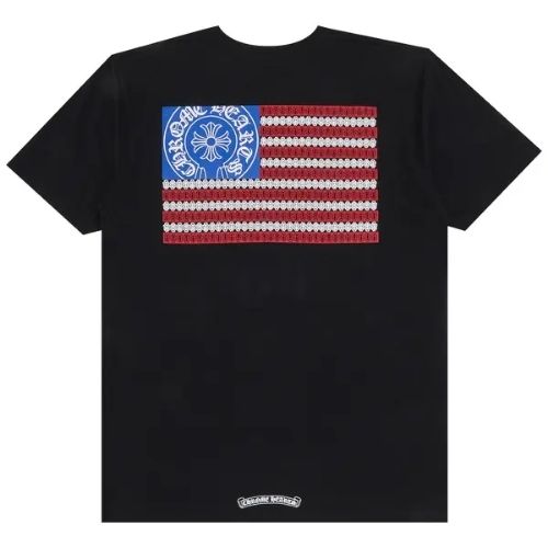 Chrome Hearts American Flag T-shirt Black - Grab Now