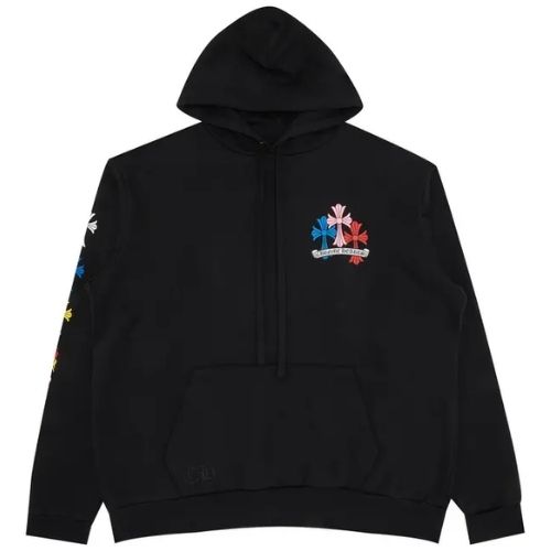 Chrome Hearts Cross Hoodie Black Multicolor