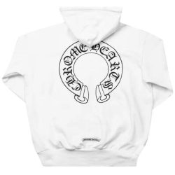Chrome Hearts Floral Cross Zip Hoodie White