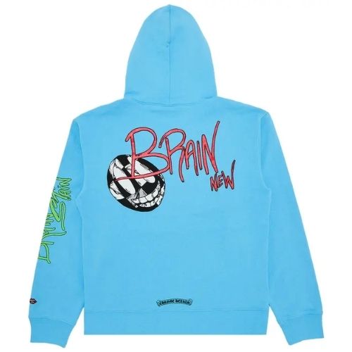 Chrome Hearts Matty Boy Brain Hoodie Blue Chrome Hearts Matty Boy Brain Hoodie Blue