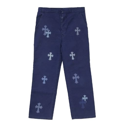 Chrome Hearts Blue Leather Cross Patch Carpenter Chrome Hearts Blue Leather Cross Patch Carpenter