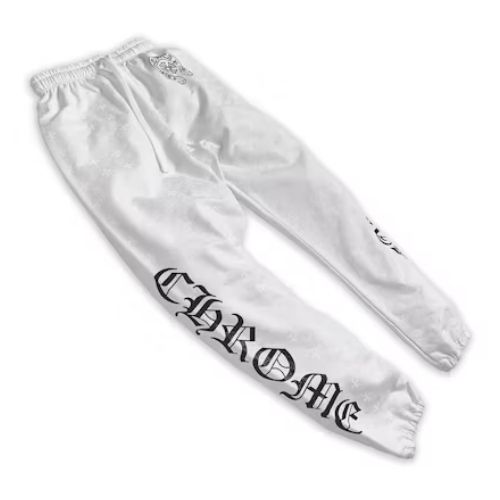 Chrome Hearts Plus Cross All Over Print Sweatpants White Chrome Hearts Plus Cross All Over Print Sweatpants White