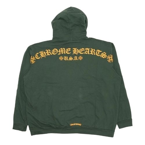 Chrome Hearts T-Bar Logo Hoodie Green