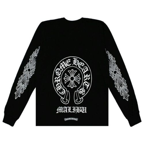 Chrome Hearts Malibu Exclusive Long-Sleeve T-Shirt Black Chrome Hearts Malibu Exclusive Long-Sleeve T-Shirt Black
