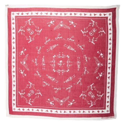 Red and White Chrome Heart Scarf Red and White Chrome Heart Scarf